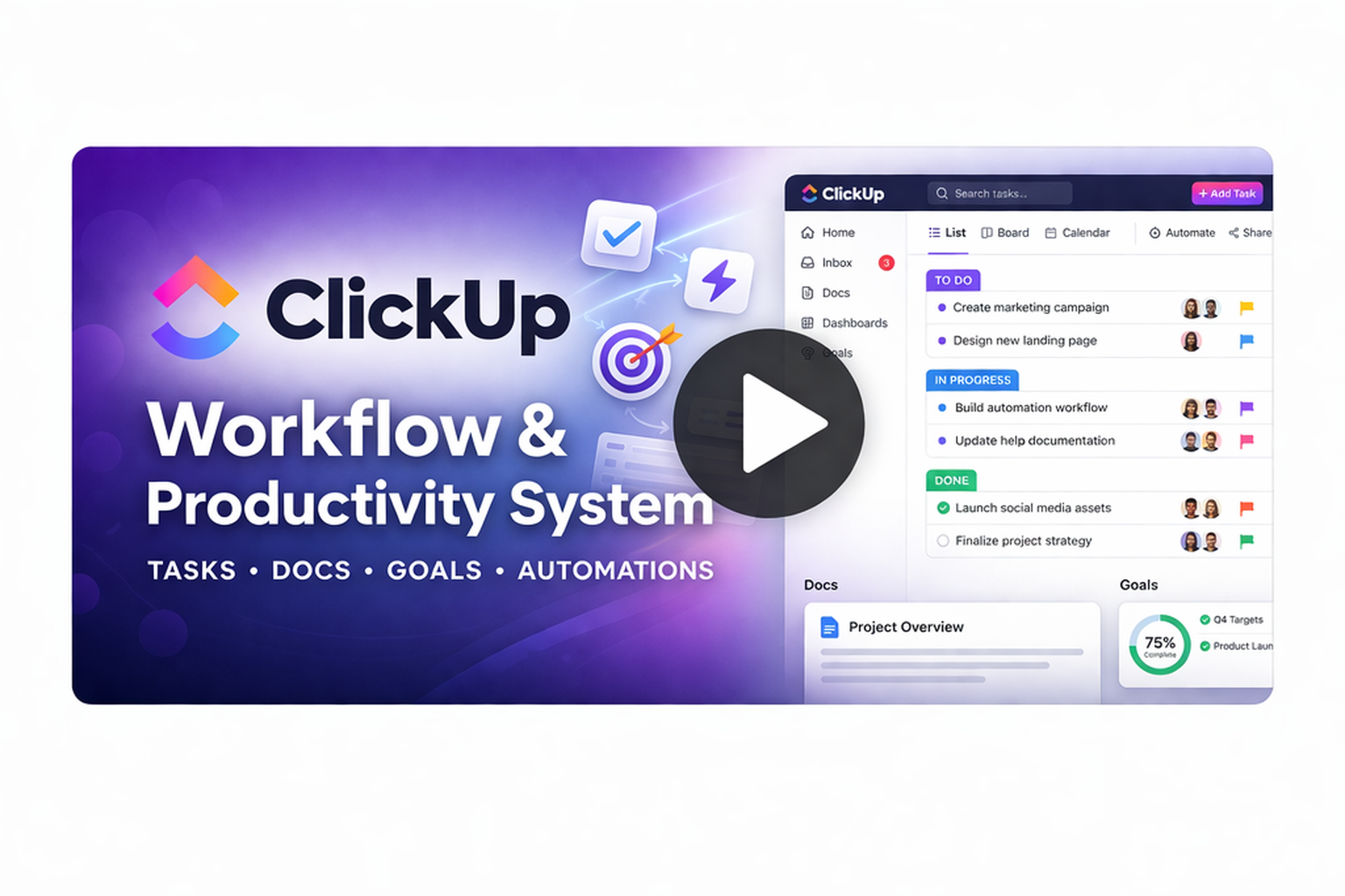 ClickUp Thumbnail